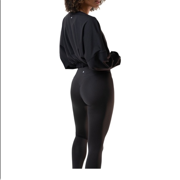 Balance athletica draw string crew neck hoodie - Picture 2 of 4